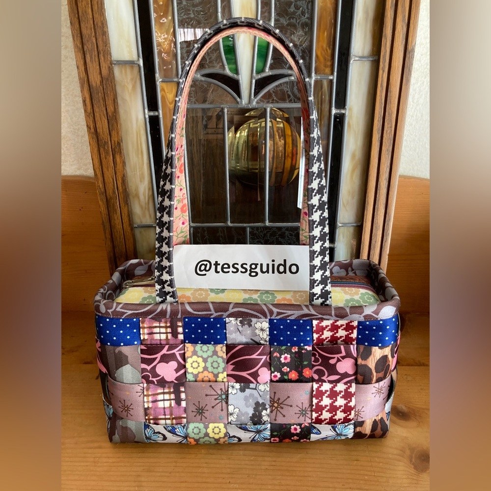 VGUC Harveys Seatbelt Bag Large Satchel in Patchwork.